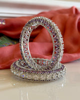 CZ and Lavender Bangles