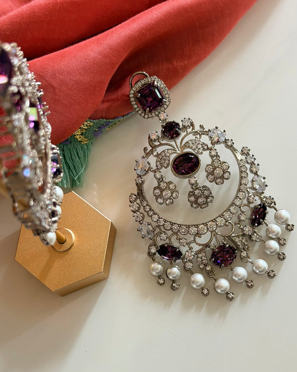Plum and Swarovski