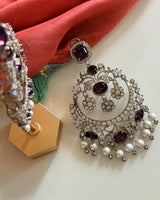 Plum and Swarovski
