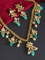 Elara Kundan Drop Necklace Set
