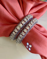 CZ and Lavender Bangles