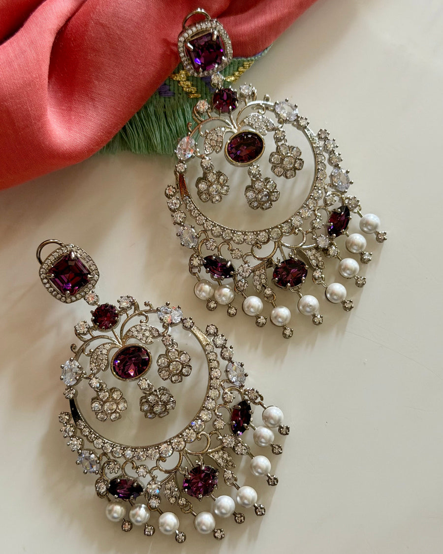 Plum and Swarovski