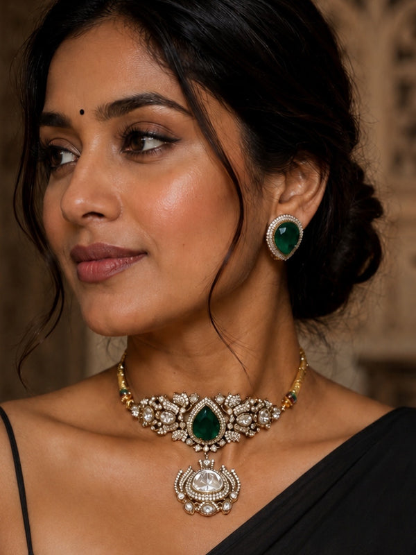 Mehera Emerald Choker Set