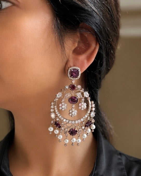 Plum and Swarovski