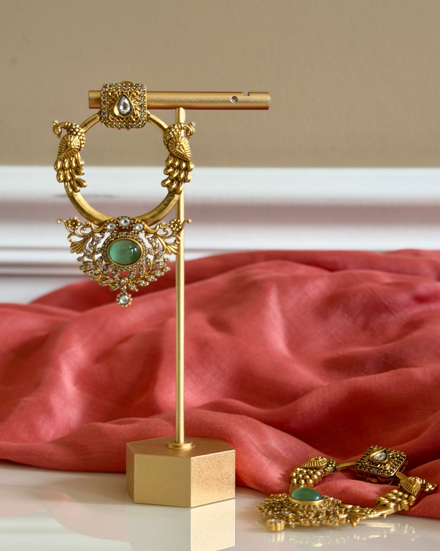 Anaya Emerald and Peacock Pair
