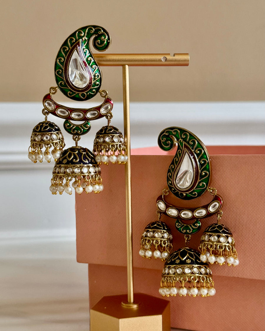 Noor Paisley Jhumkas