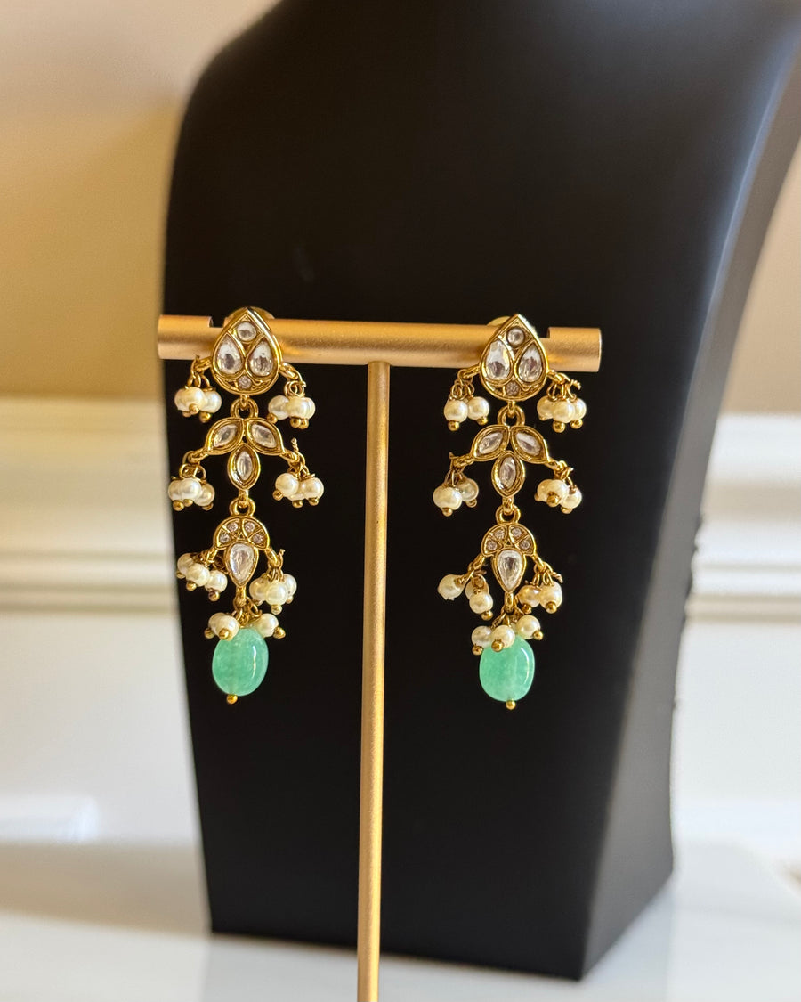Elara Kundan Drop Necklace Set